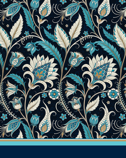 Velour Schloemphie Dress Jacobean Paisley